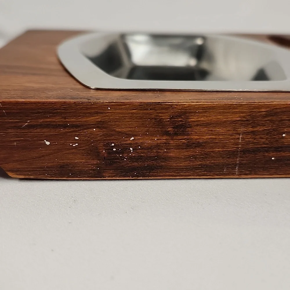 Vintage Mid Century Modern MCM/Retro Wood Cheese Charcuterie Board - Picture 13 of 16